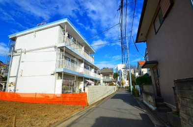 �O�ʓ��H�܂ތ��n�ʐ^�@�ʒu�w�蓹�H�@�����@�k����